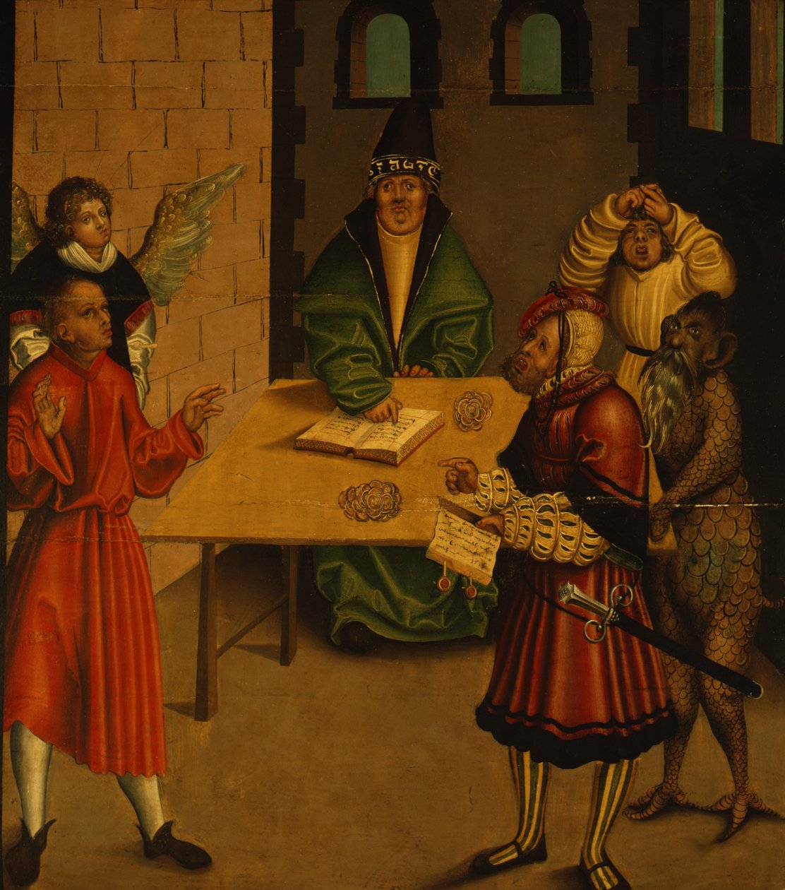 De tio budorden, 1516 av Lucas Cranach the Elder