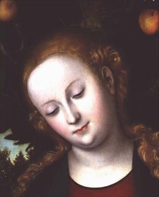 Jungfruns huvud av Lucas Cranach the Elder