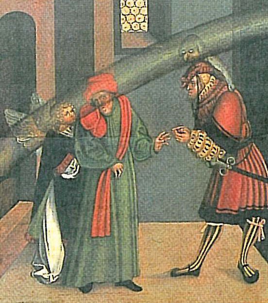 The Ten Commandments second Commandment detail av Lucas Cranach the Elder
