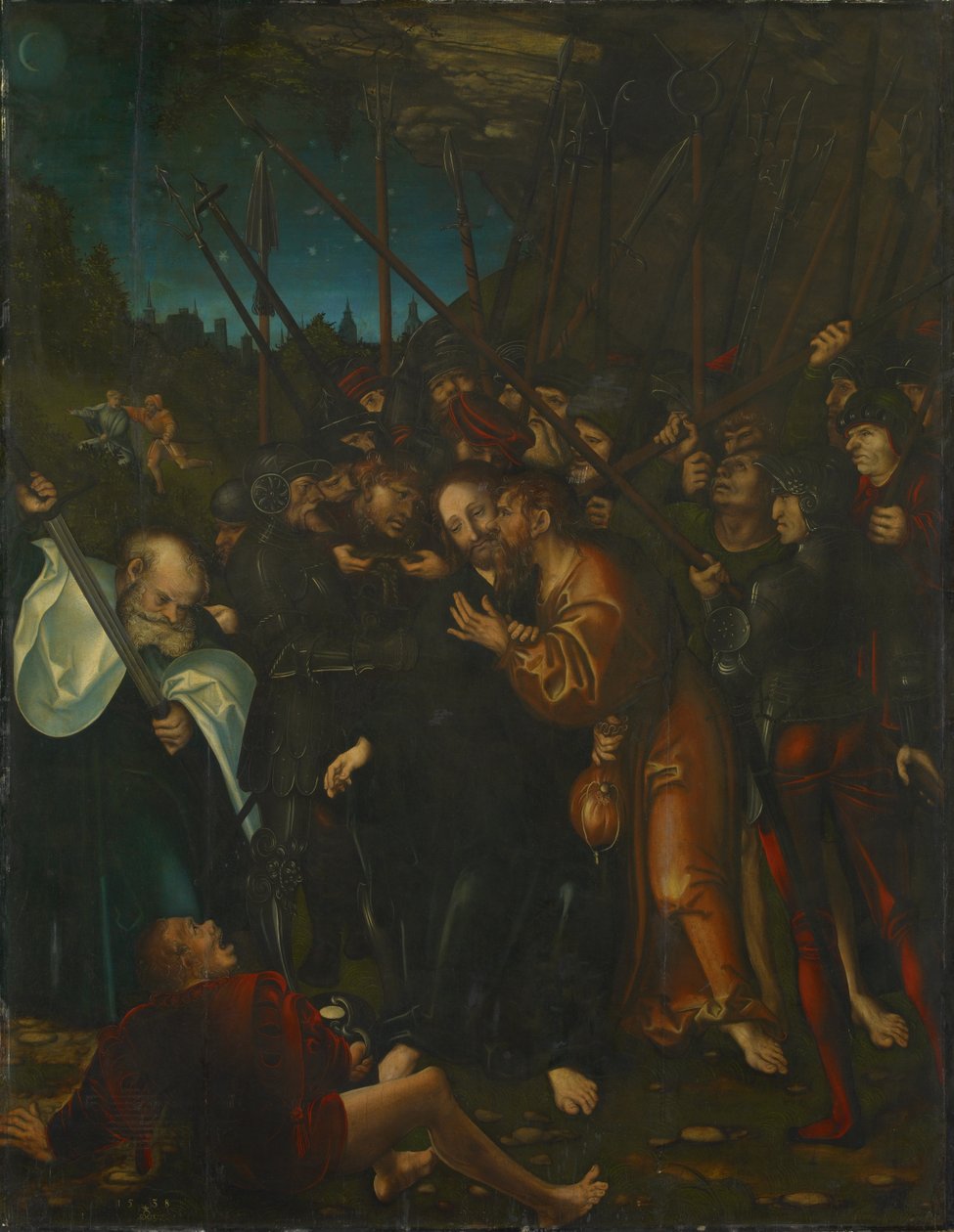 Gefangennahme Christi av Lucas Cranach the Elder