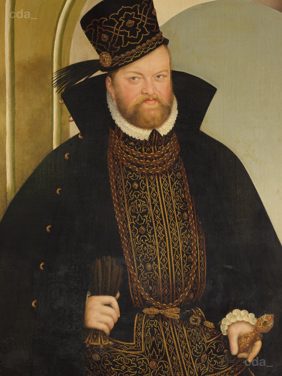 Portrait of Elector August av Lucas Cranach the Younger  
