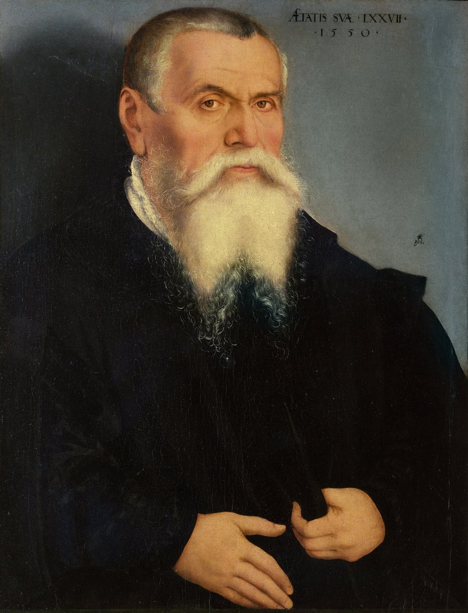 Porträtt av Lucas Cranach den äldre (1472-1553) 1550 (olja) av Lucas Cranach the Younger