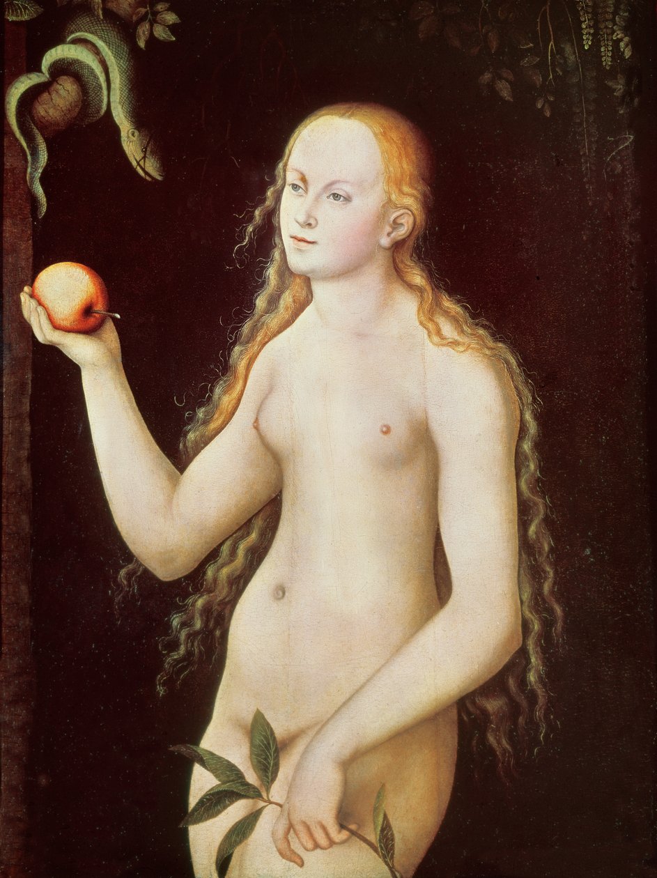 Eva, 1528 av Lucas Cranach the Elder