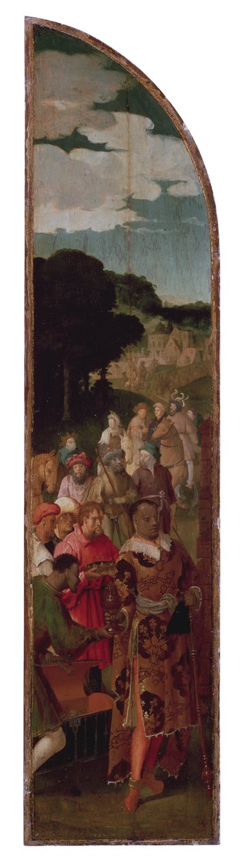 The Adoration of the Magi Triptych (vänster panel) av Lucas van Leyden