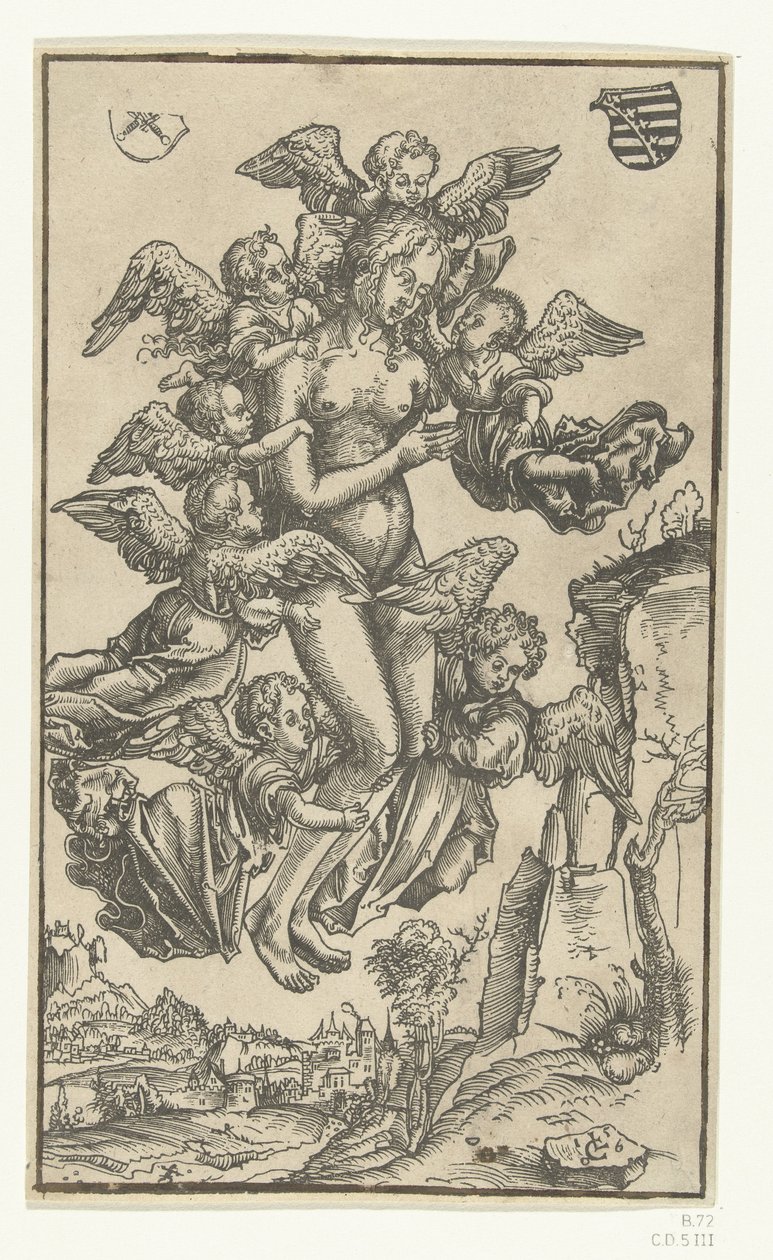 Maria Magdalenas antagande av Lucas Cranach