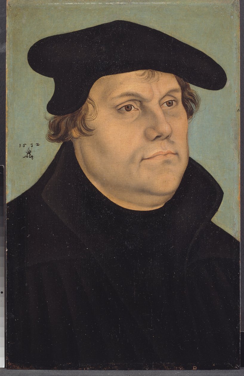 Porträtt av Martin Luther av Lucas Cranach d.Æ.