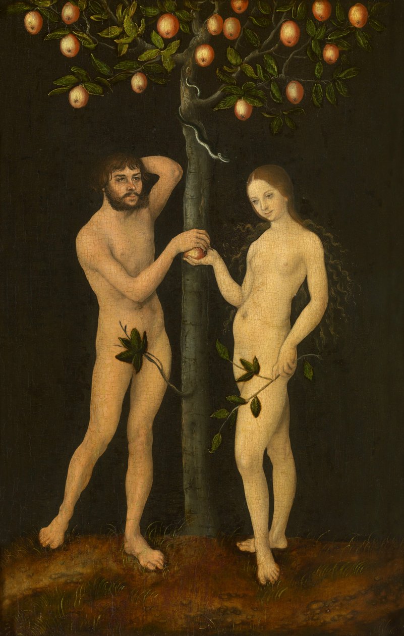 Adam och Eva av Lucas Cranach the Elder