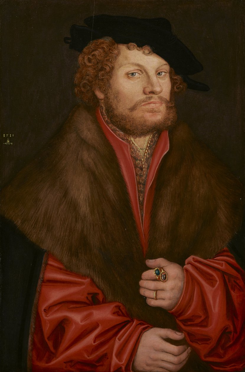 Porträtt av Moritz Büchner av Lucas Cranach the Elder