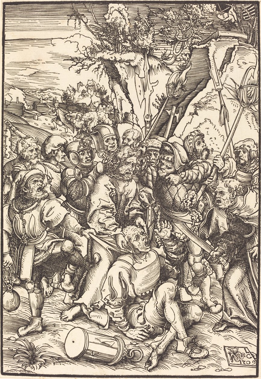 Kristus tillfångatagen av Lucas Cranach the Elder