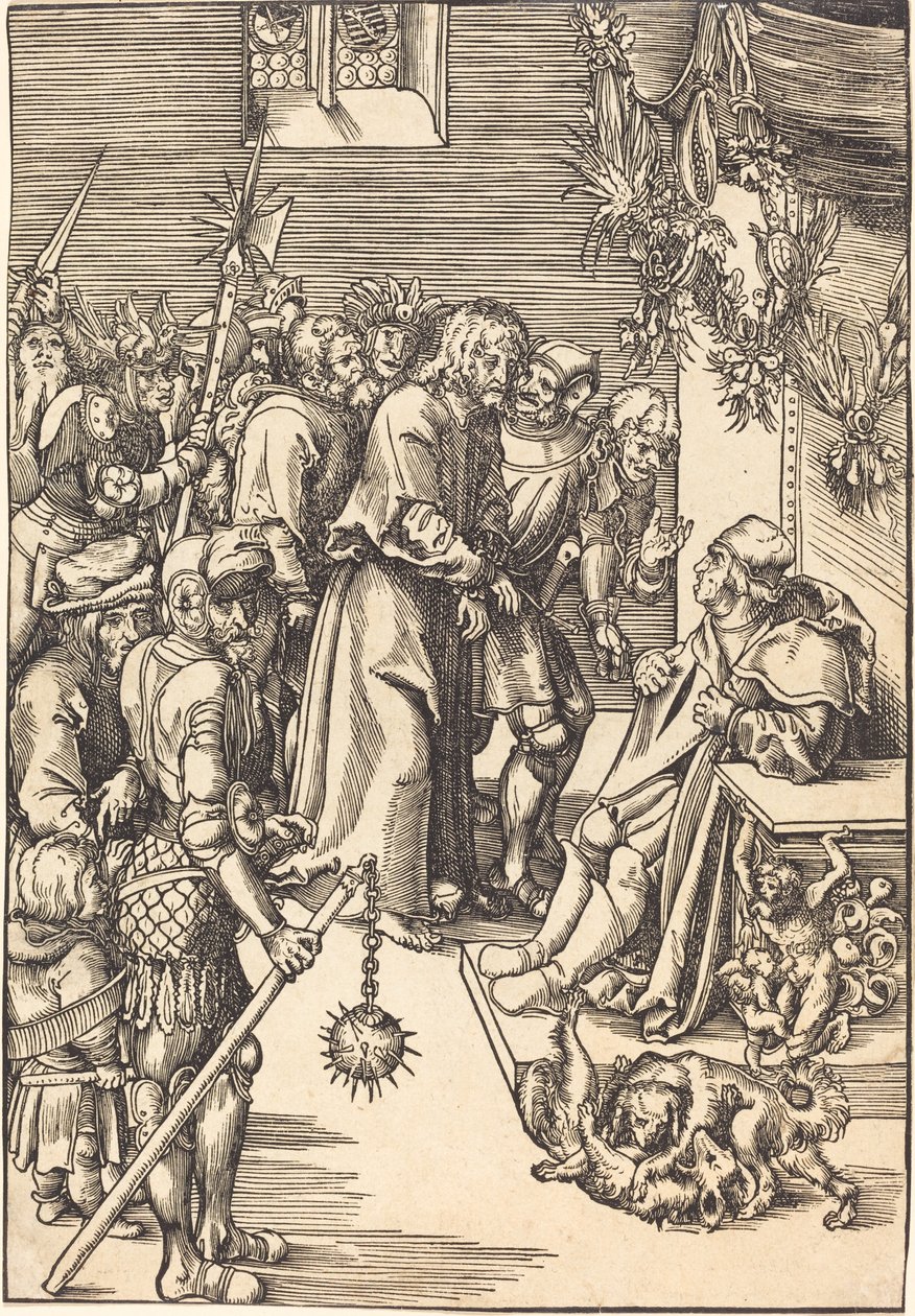 Kristus före Kaifas av Lucas Cranach the Elder