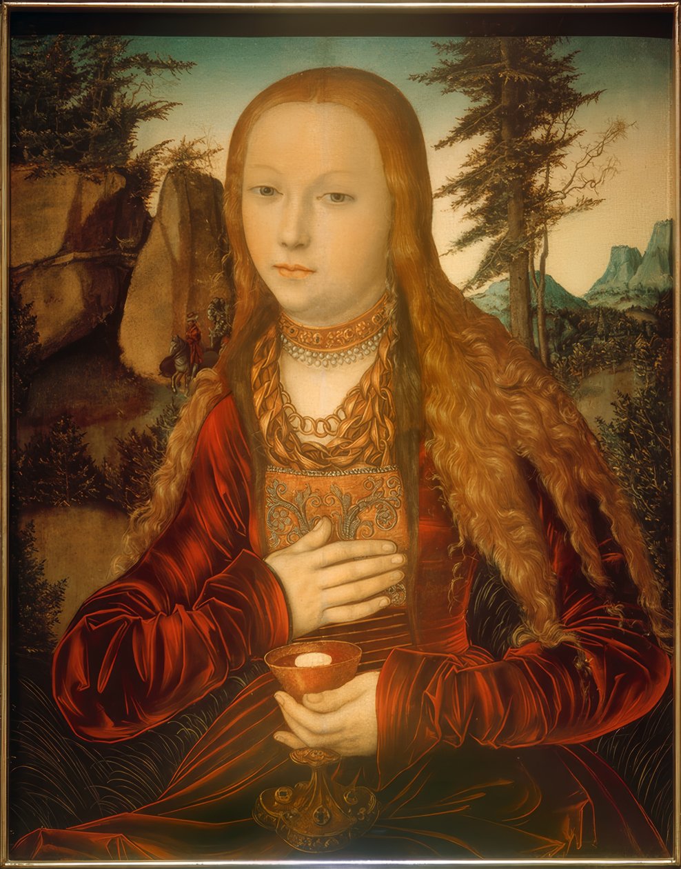 Sankta Barbara av Lucas Cranach the Elder