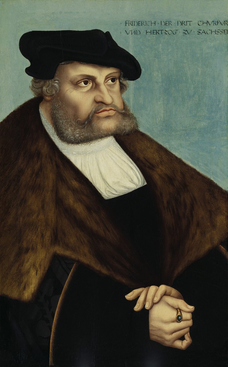 Kurfursten Friedrich den vise av Lucas Cranach the Elder