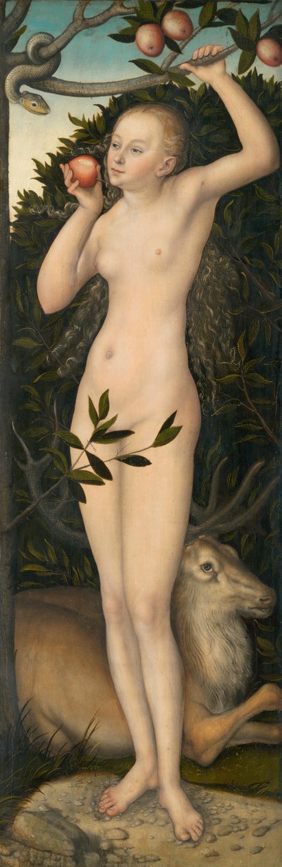 Eva, 153337. av Lucas Cranach the Elder