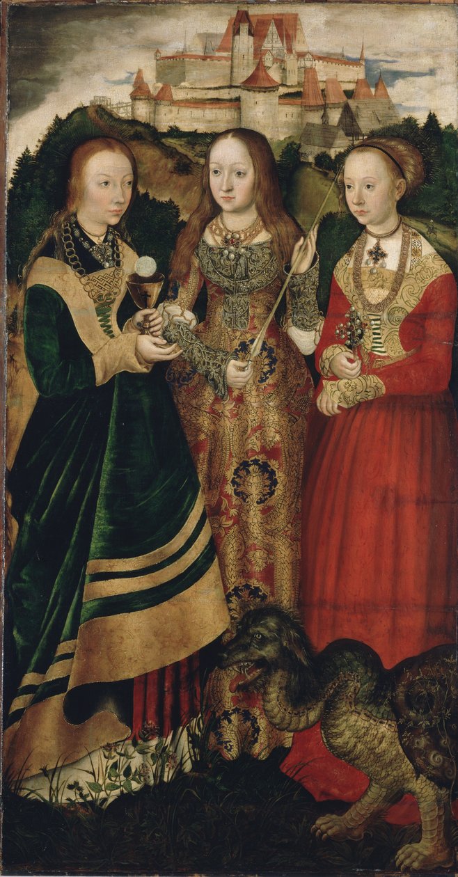 Altaret för S:ta Katarina av Lucas Cranach the Elder
