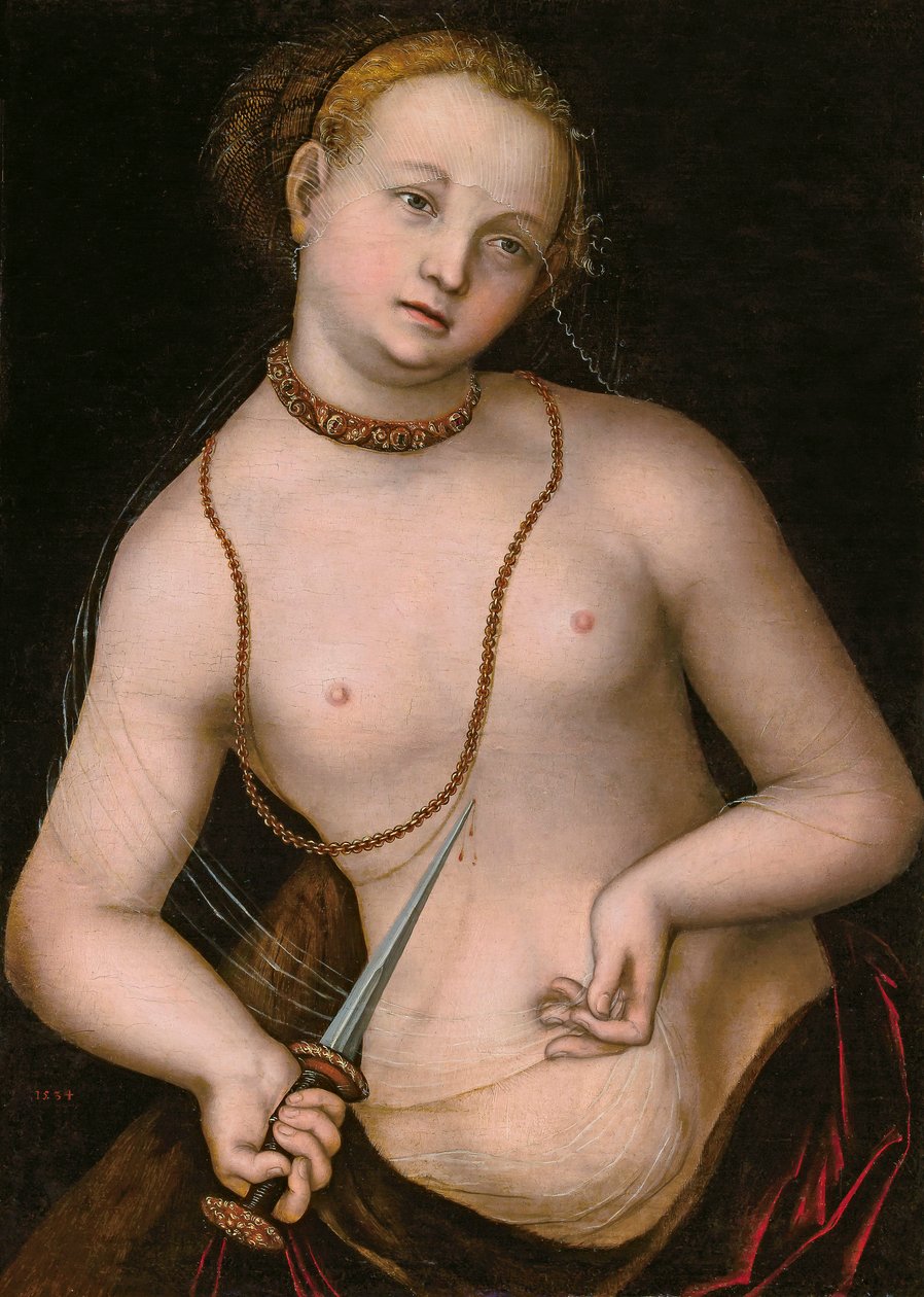 Lucretia av Lucas Cranach the Elder