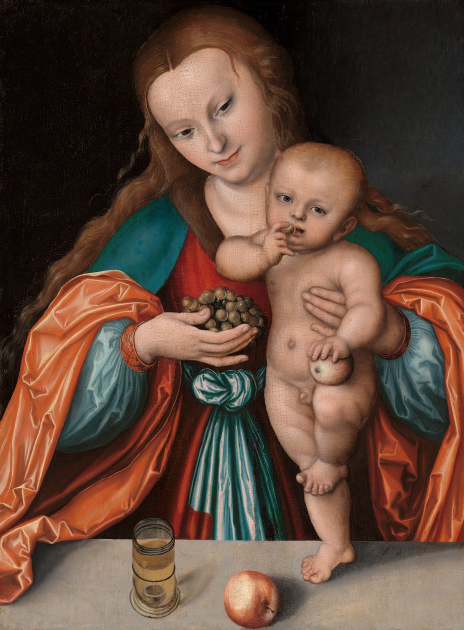 Madonna och barn av Lucas Cranach the Elder