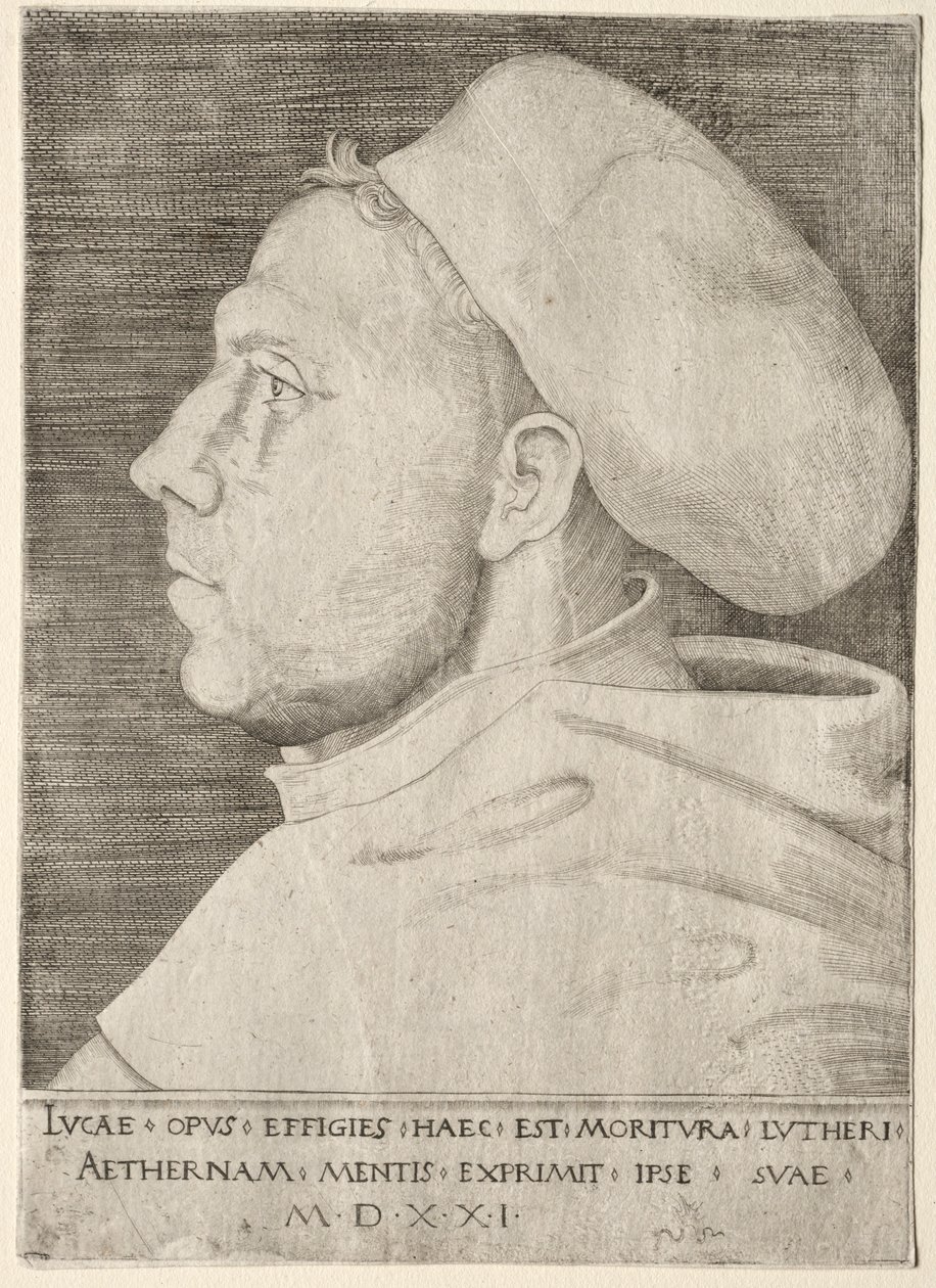 Martin Luther. av Lucas Cranach the Elder