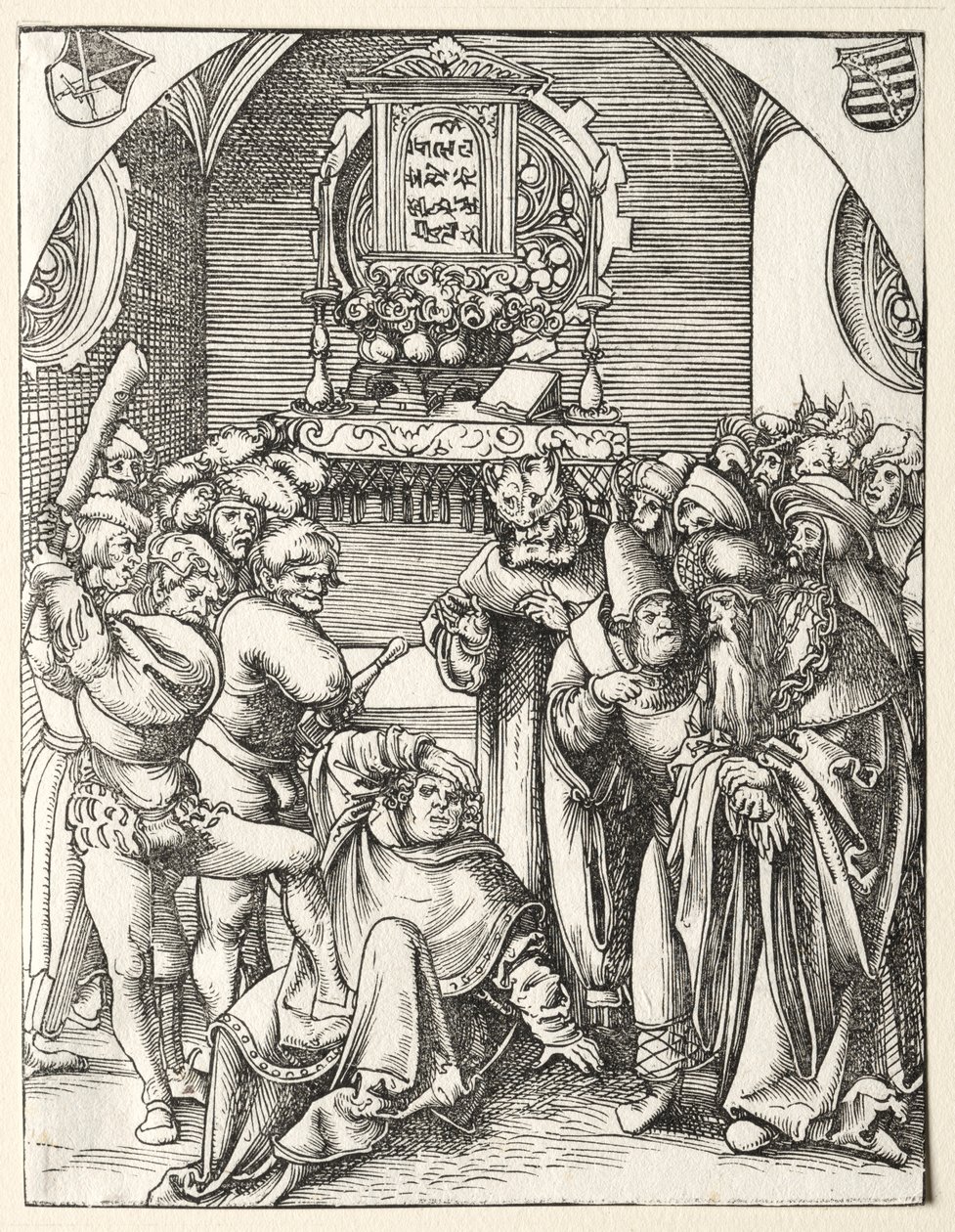 Martyrskap av St. Judas Thaddeus. av Lucas Cranach the Elder
