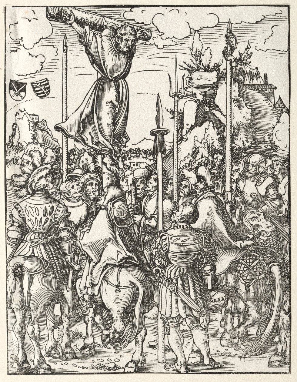 Sankt Filips martyrskap. av Lucas Cranach the Elder