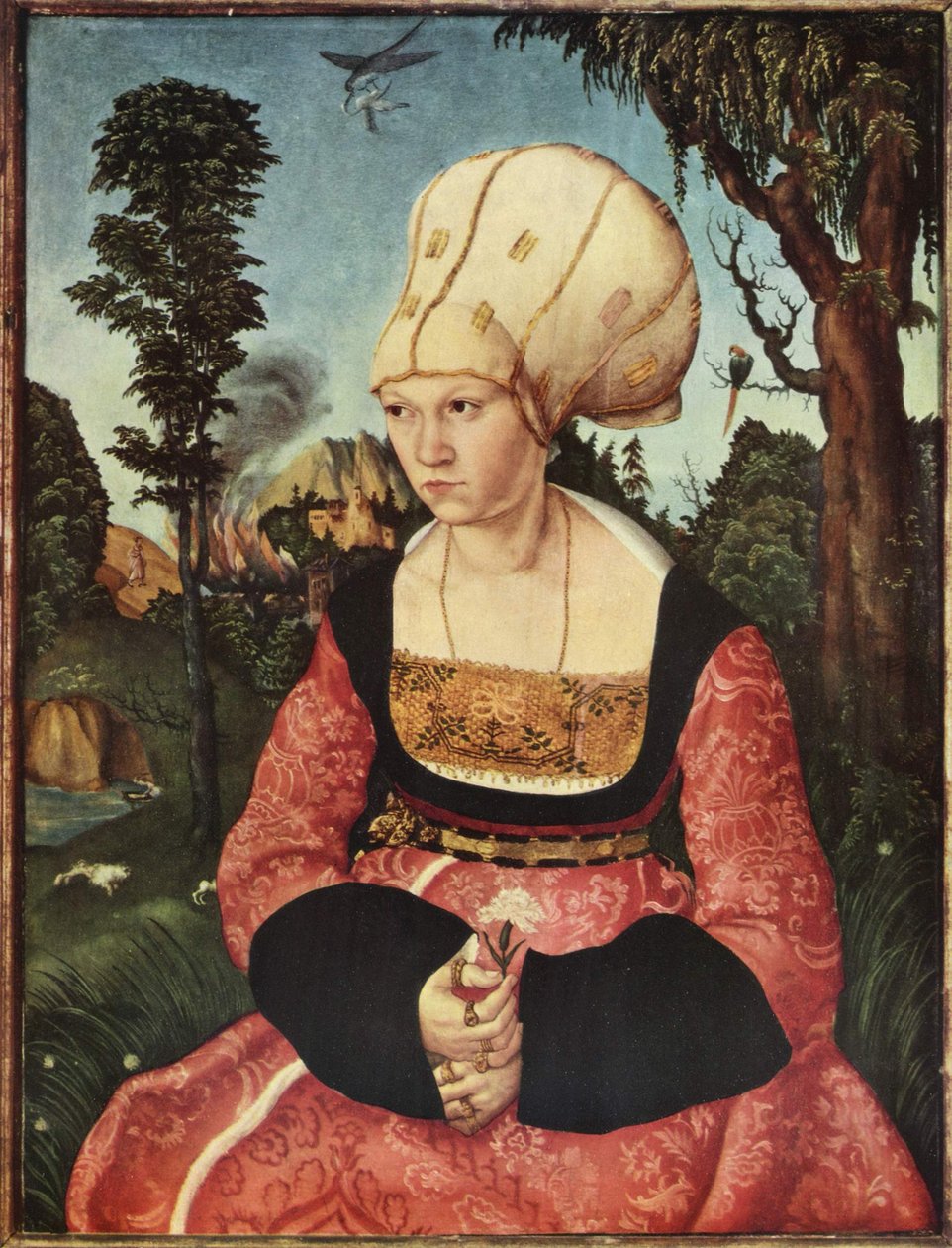 Porträtt av Anna Cuspinian av Lucas Cranach the Elder