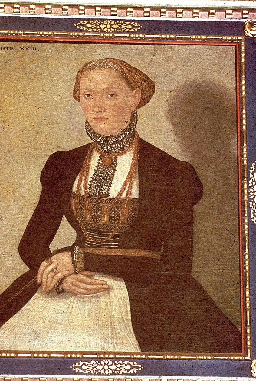 Porträtt av Margarethe Luther av Lucas Cranach the Elder