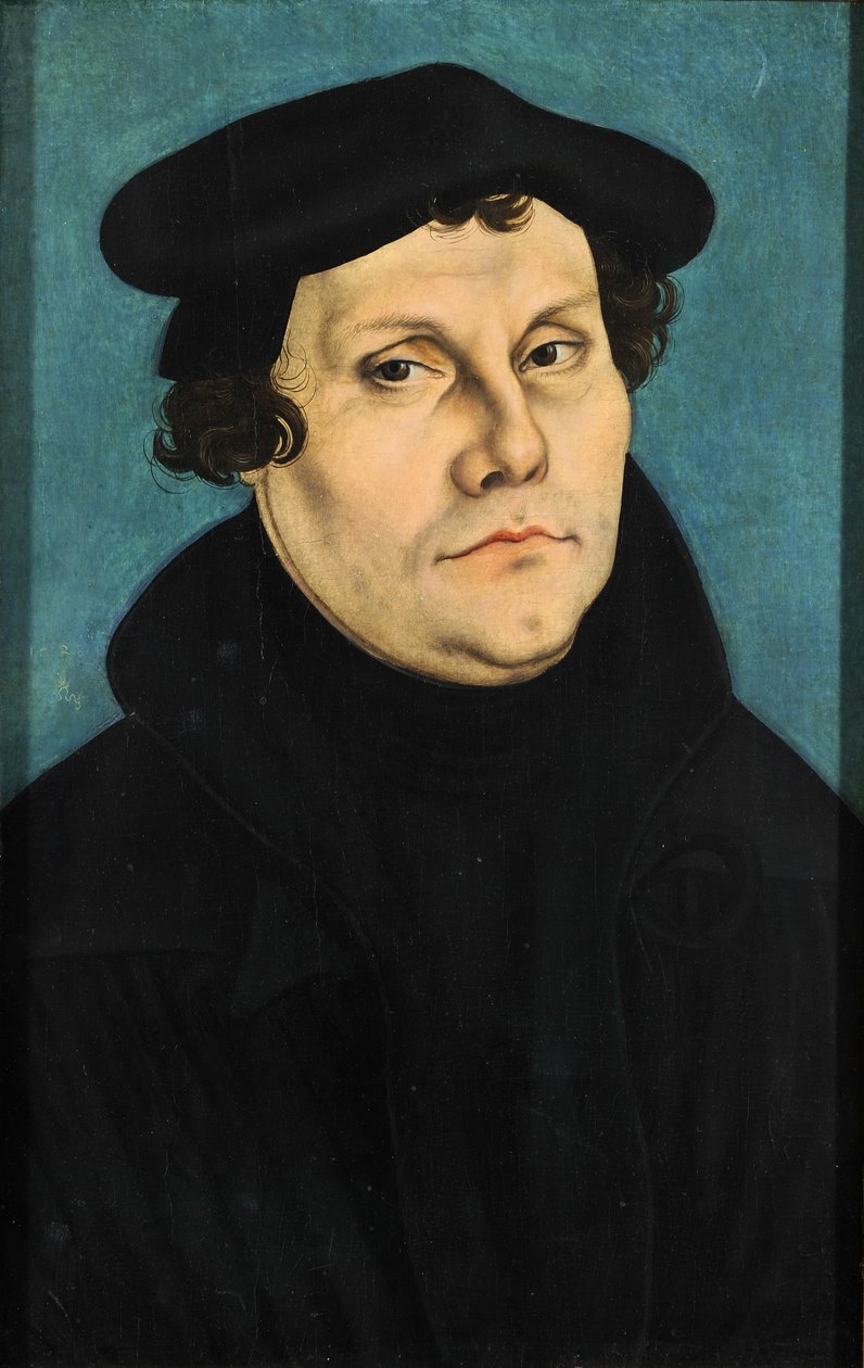 Porträtt av Martin Luther av Lucas Cranach the Elder