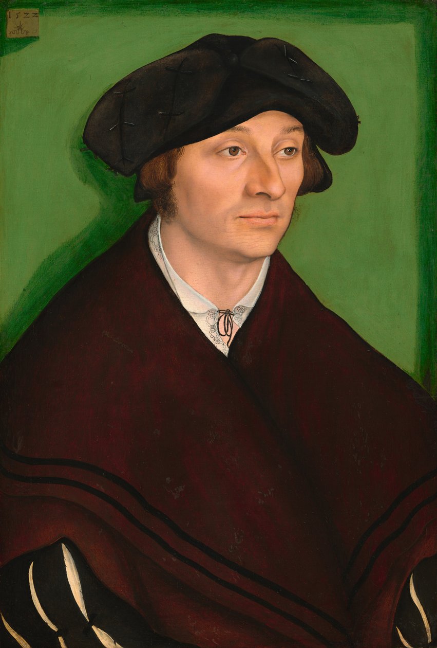 Porträtt av en man av Lucas Cranach the Elder