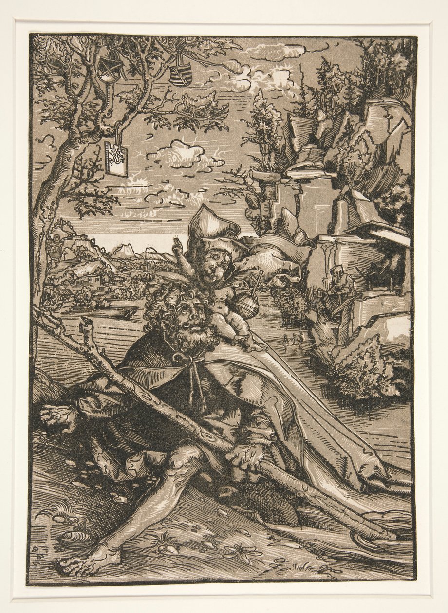Sankt Christopher av Lucas Cranach the Elder