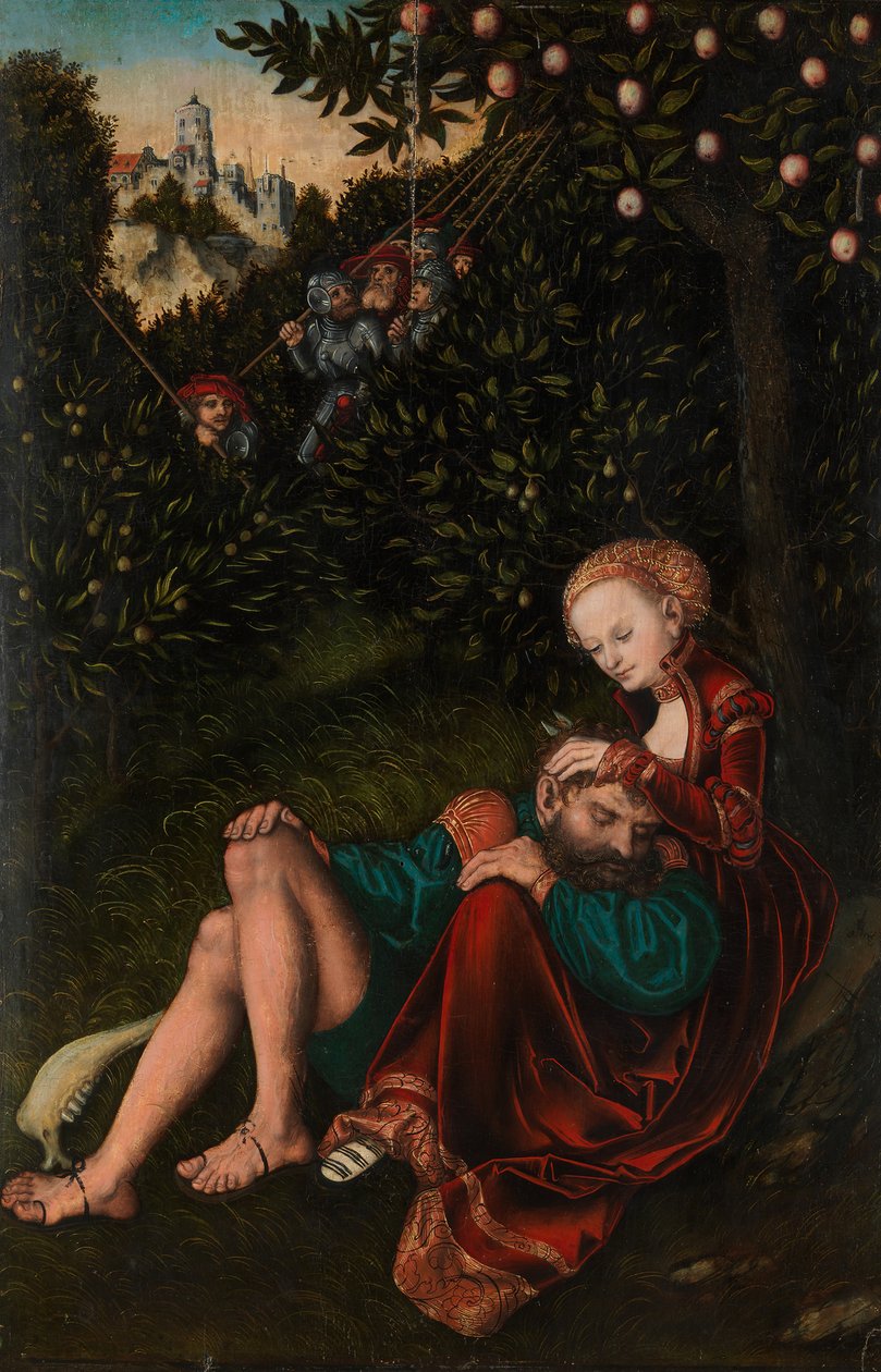 Simson och Delila, ca. 1528-30. av Lucas Cranach the Elder