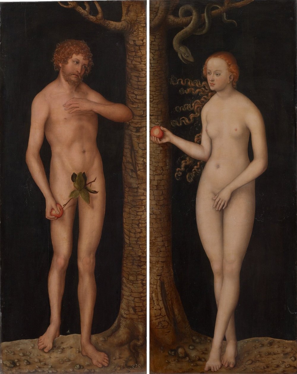 Människans fall av Lucas Cranach the Elder