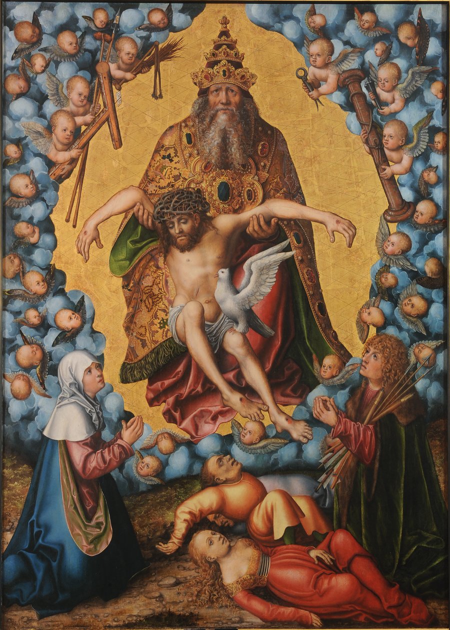 Den heliga treenigheten av Lucas Cranach the Elder