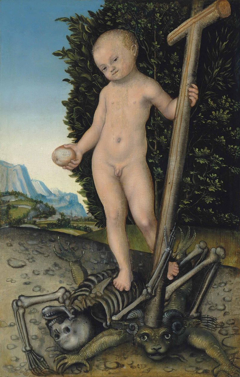Kristusbarnet som återlösare av Lucas Cranach the Elder