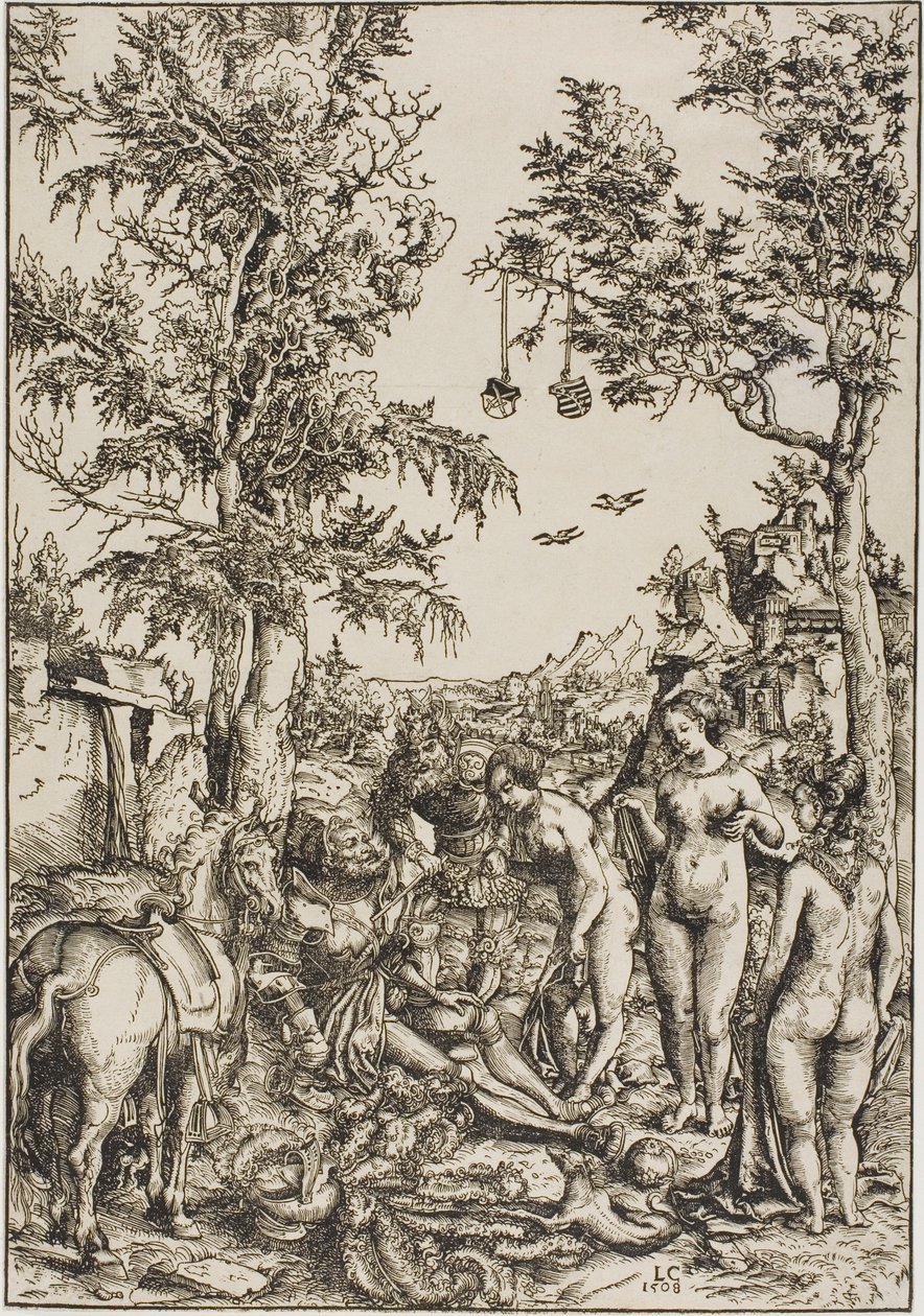 Domen i Paris av Lucas Cranach the Elder