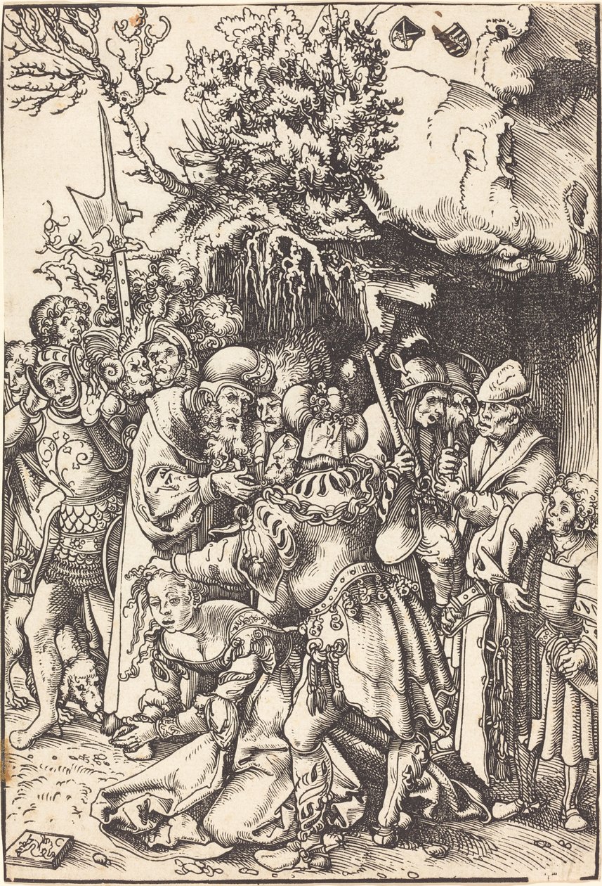 Sankt Barbaras martyrskap av Lucas Cranach the Elder
