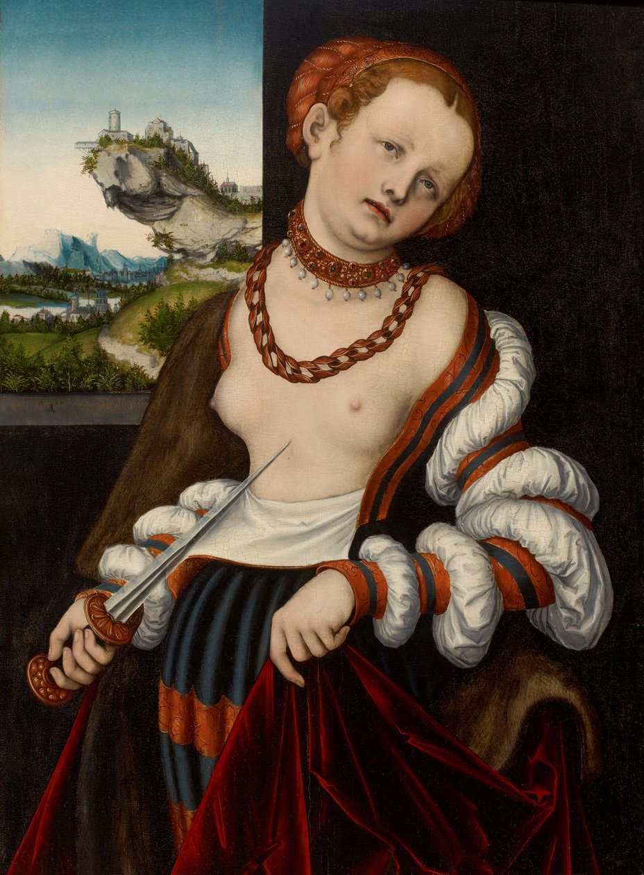 Lucretias självmord av Lucas Cranach the Elder