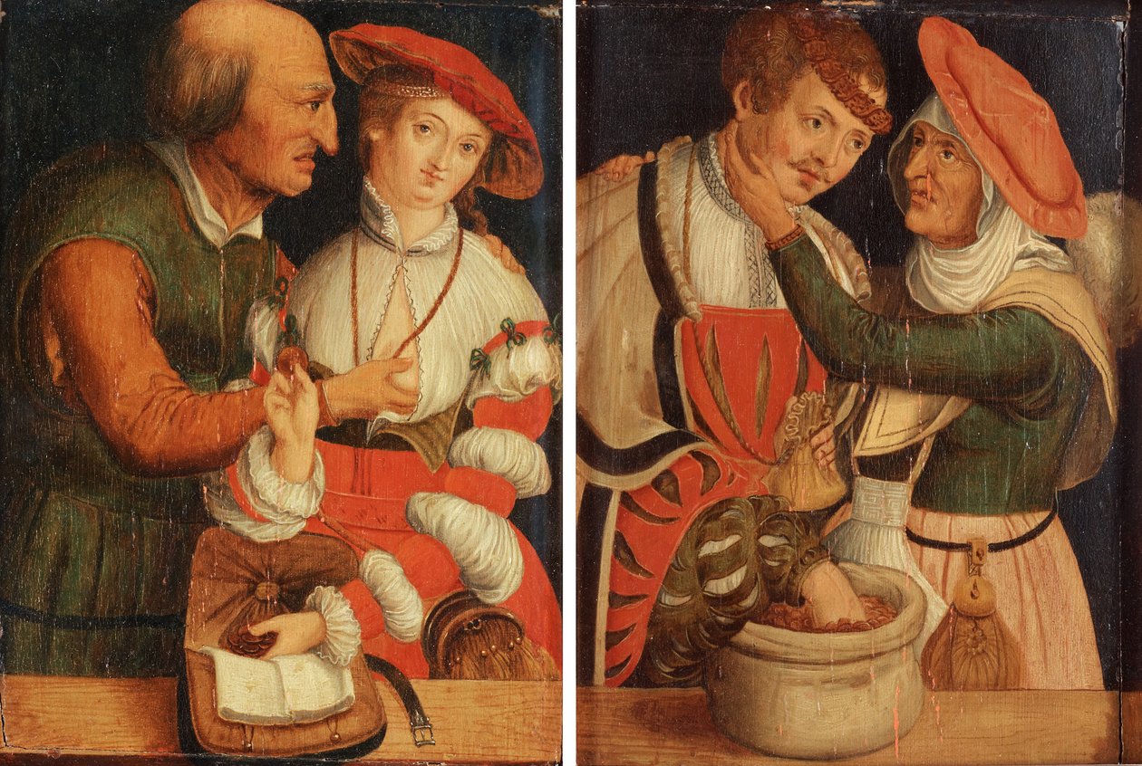De ojämlika paren av Lucas Cranach the Elder