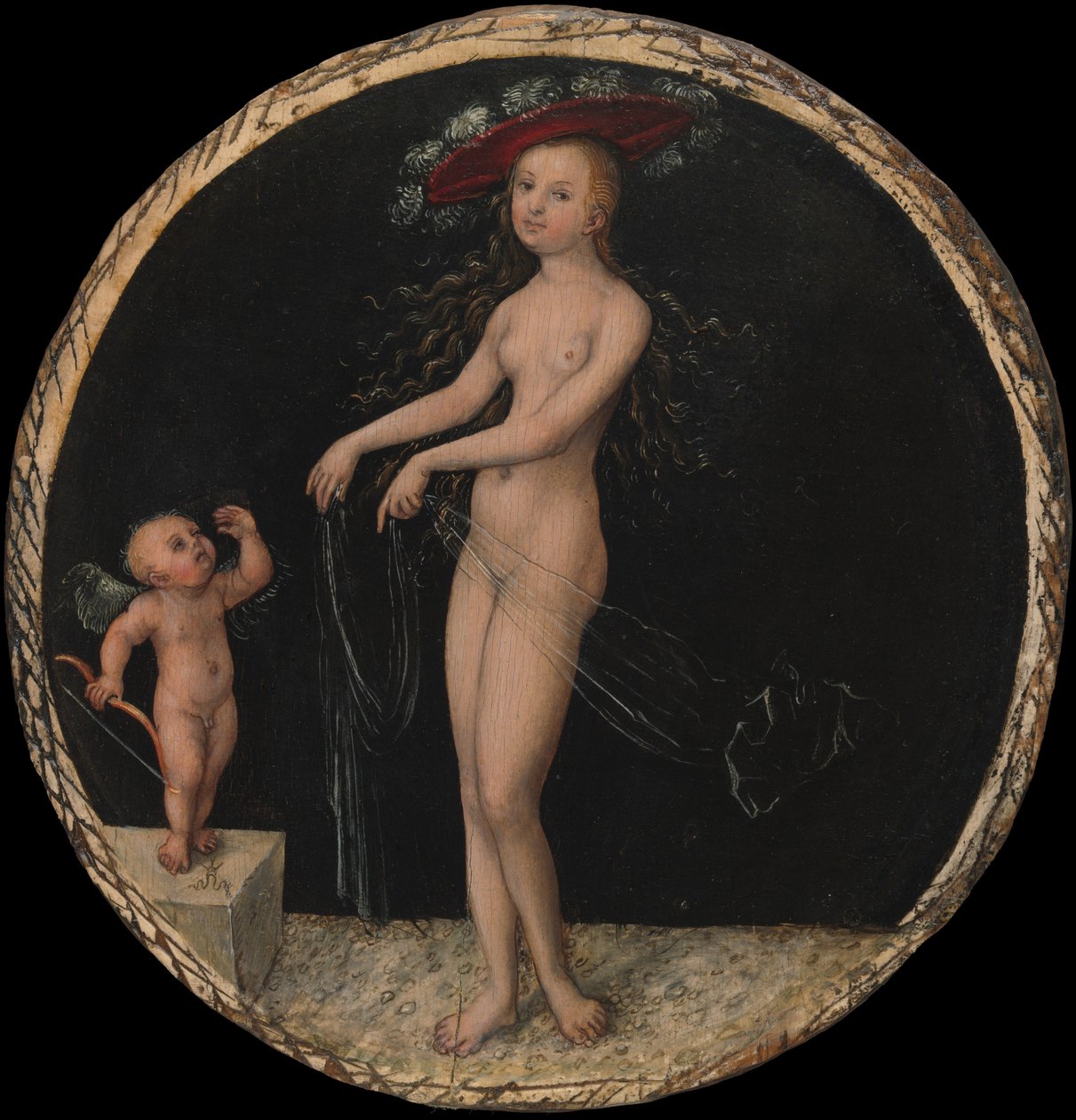 Venus och Amor, ca. 1525-27. av Lucas Cranach the Elder