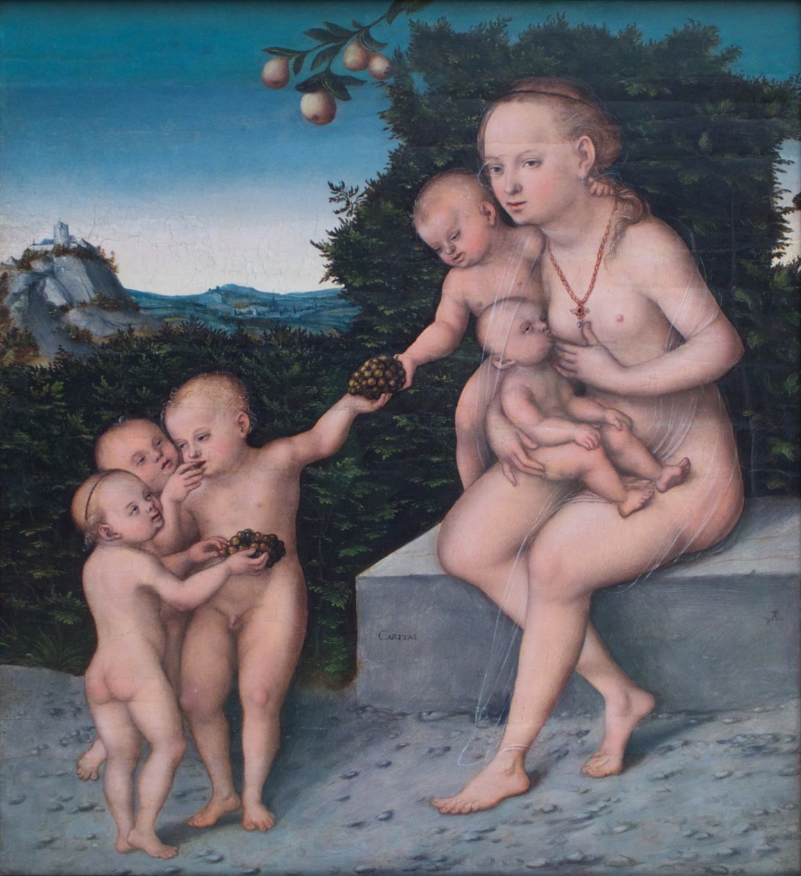 Tyska: Caritas Välgörenhet av Lucas Cranach the Younger