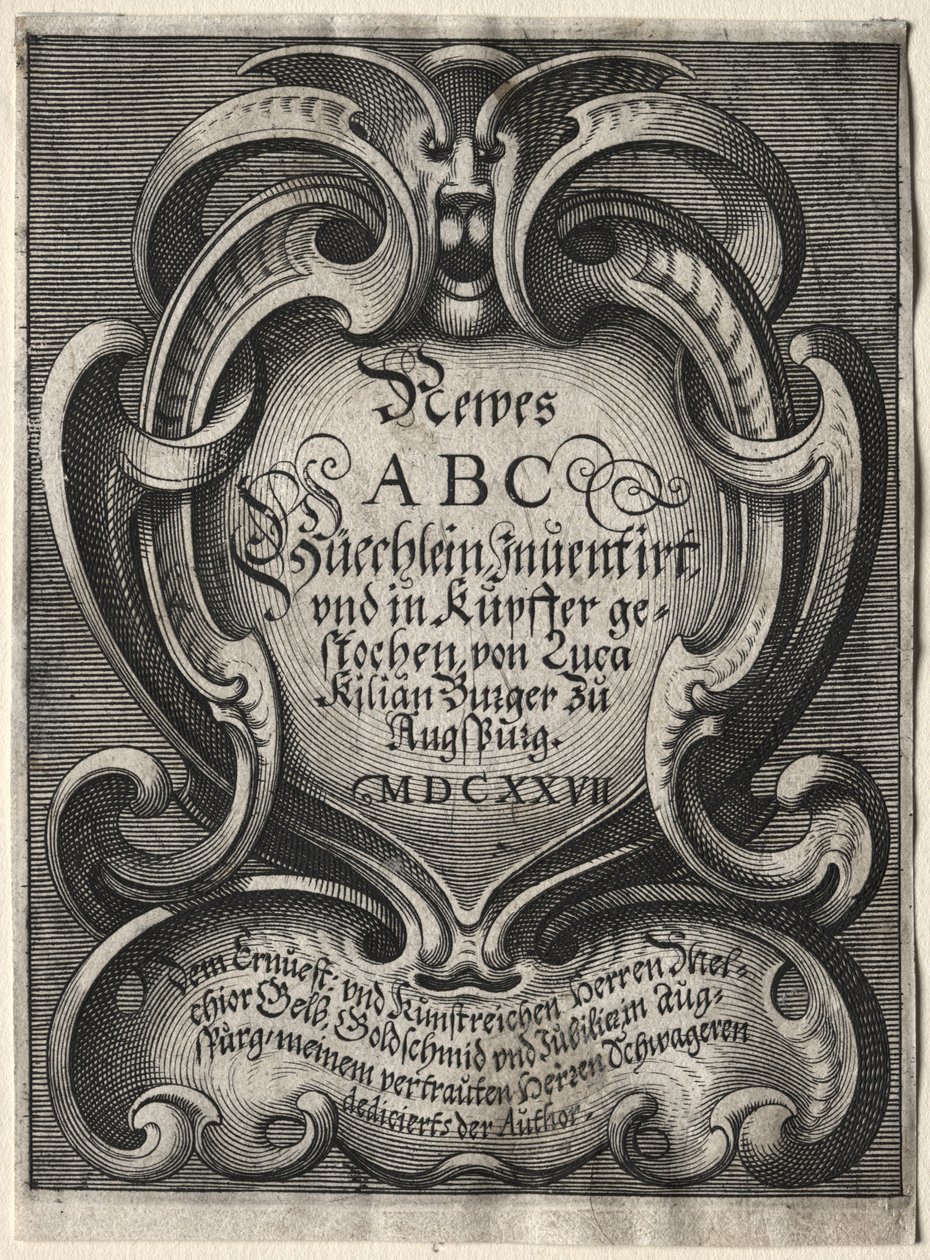 Nytt ABC-häfte, 1627. av Lucas Kilian