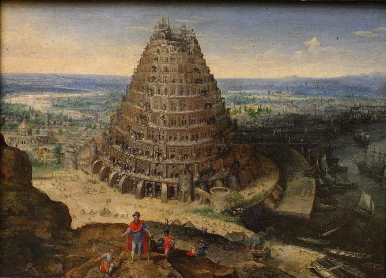 Babels torn, 1594 av Lucas Valckenborch van