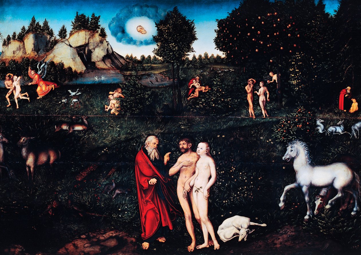 Paradis av Lucas the Elder Cranach