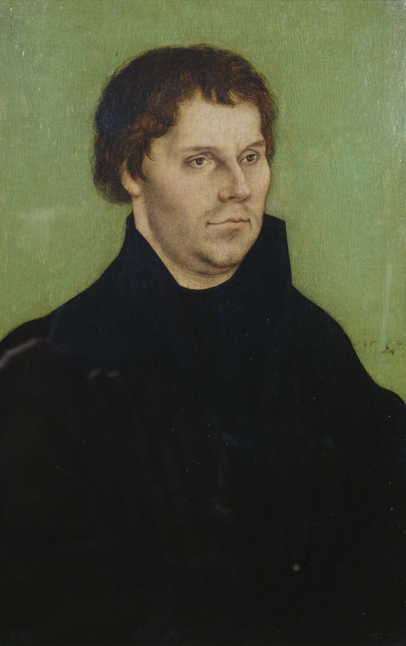 Porträtt av Martin Luther av Lucas the Elder Cranach