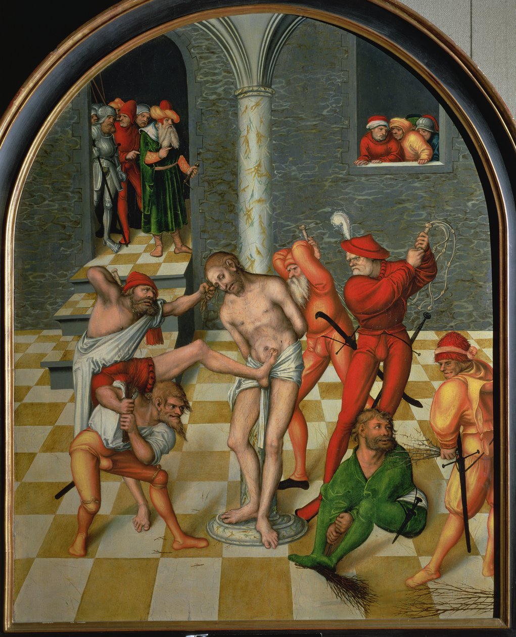 Kristi flagellation av Lucas the Elder Cranach