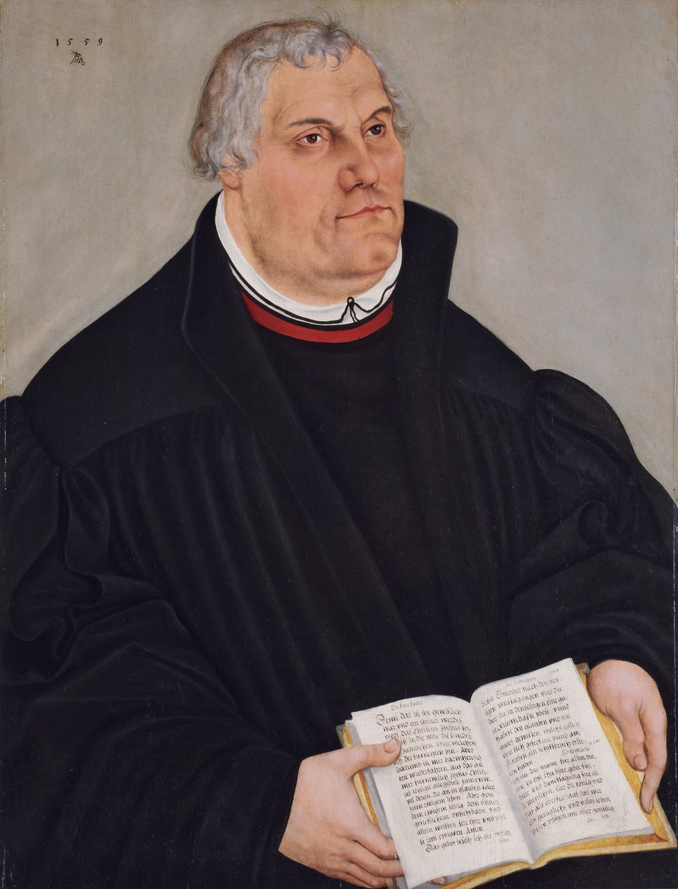 Porträtt av Martin Luther av Lucas the Younger Cranach