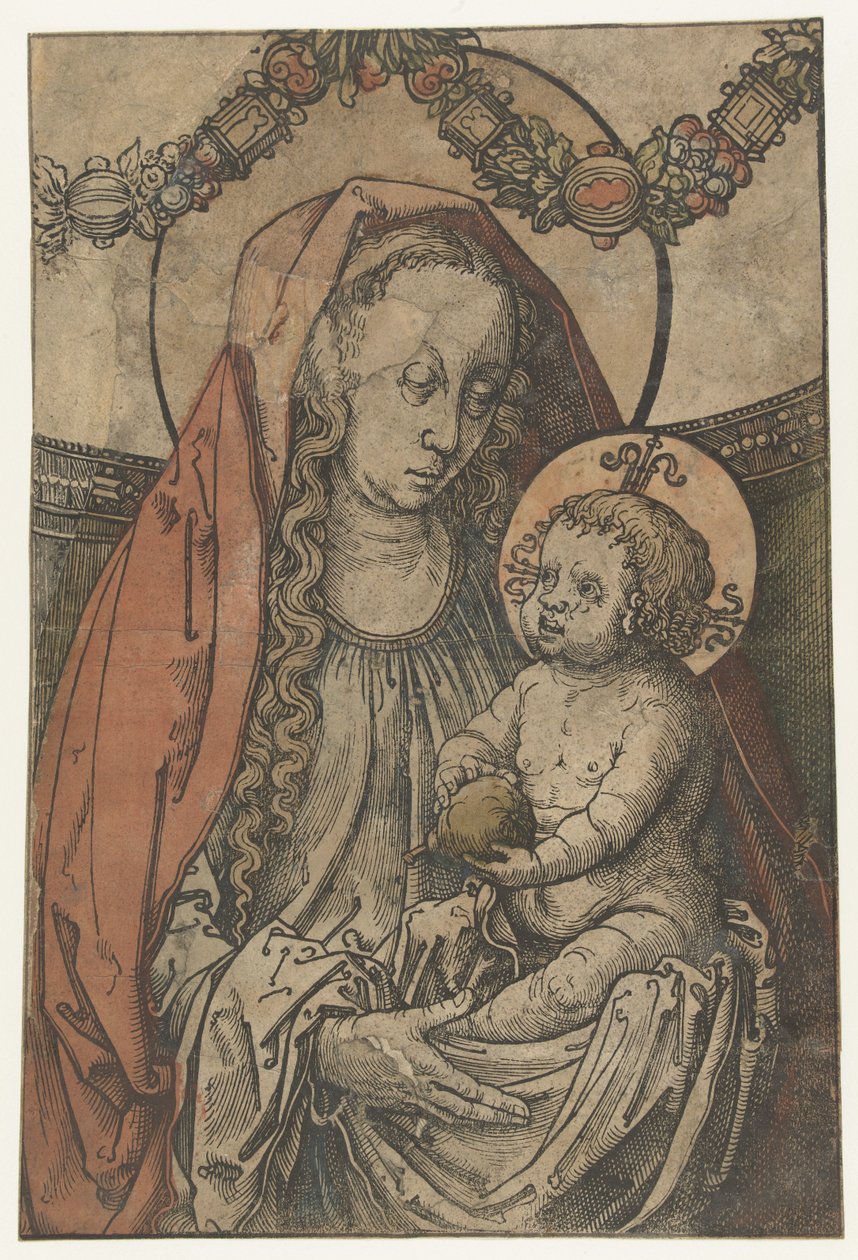 Mary med barn av Lucas van Leyden (circle of)