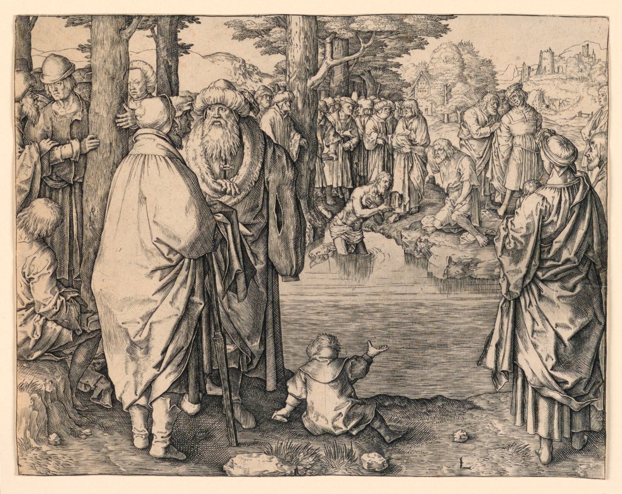 Kristi dop av Lucas van Leyden