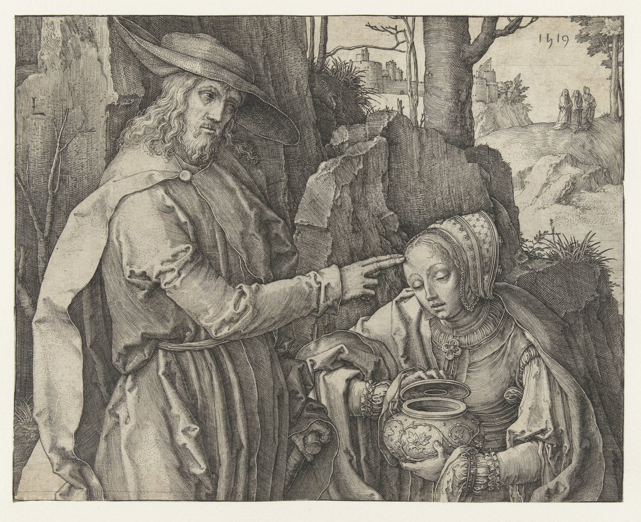 Kristus visar sig för Maria Magdalena av Lucas van Leyden