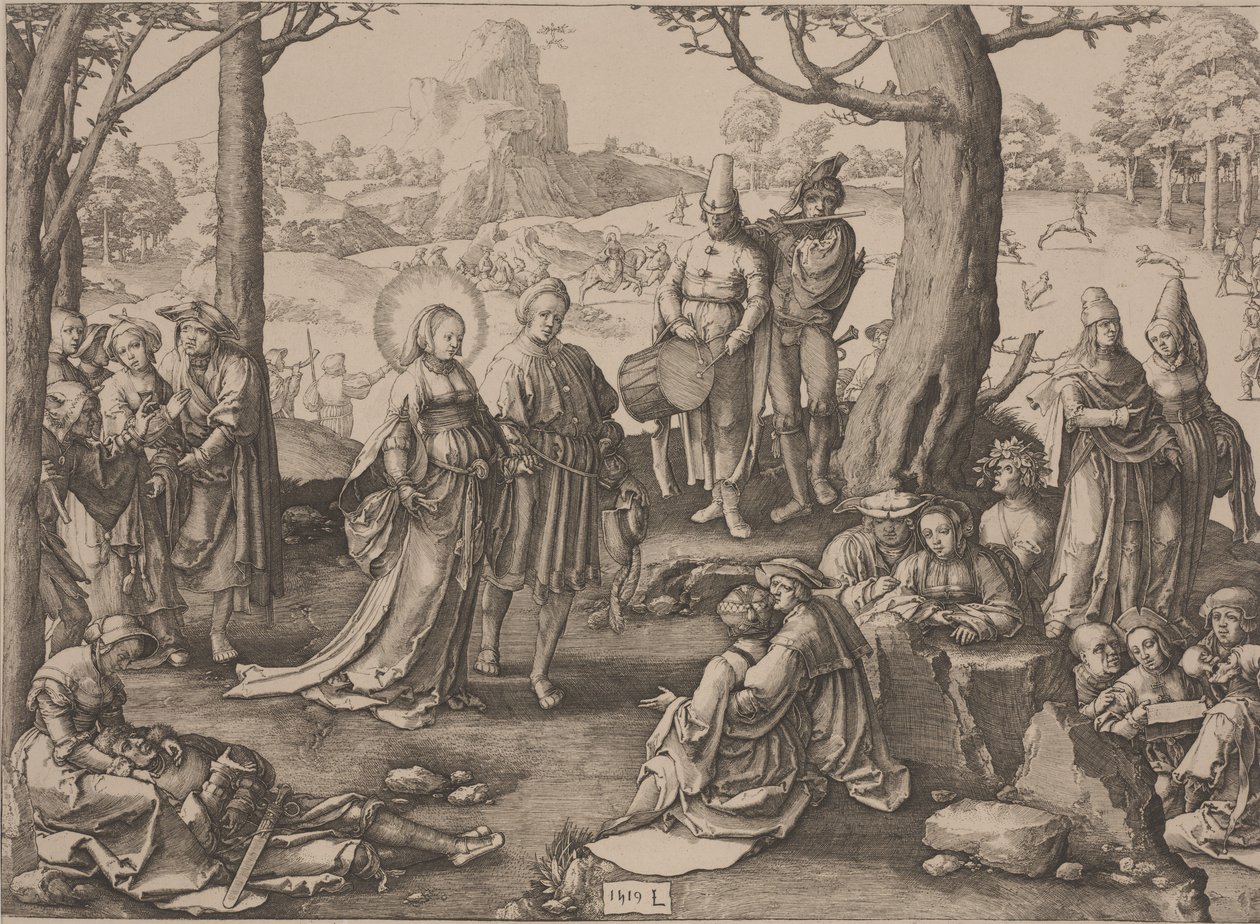 Magdalenas dans av Lucas van Leyden