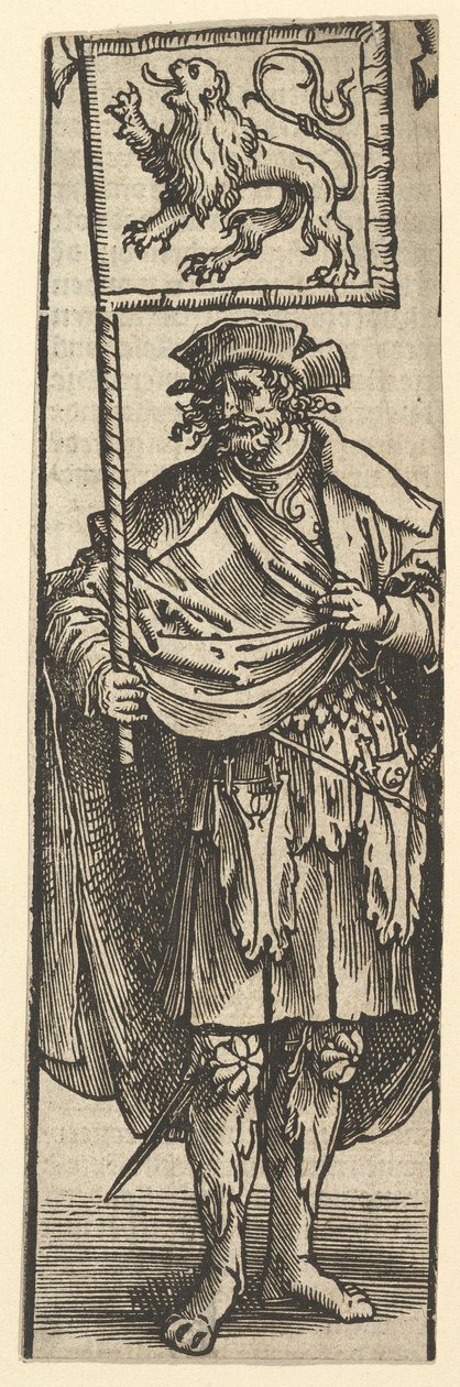 Dirk förste greve av Holland, 1517. av Lucas van Leyden