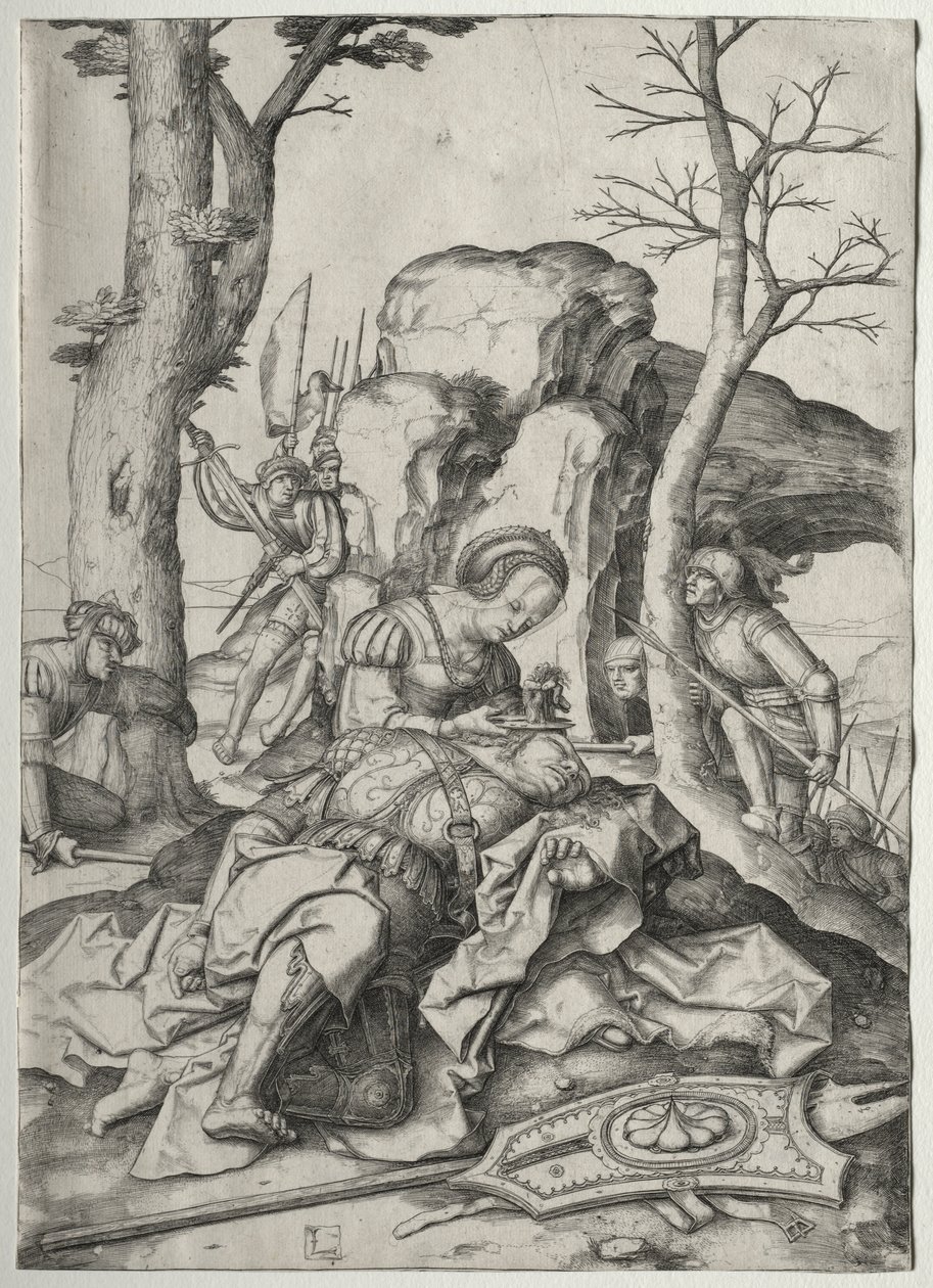 Simson och Delila av Lucas van Leyden